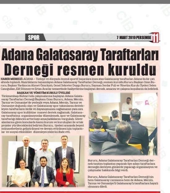 Derneğimizin Kuruluş Haberi