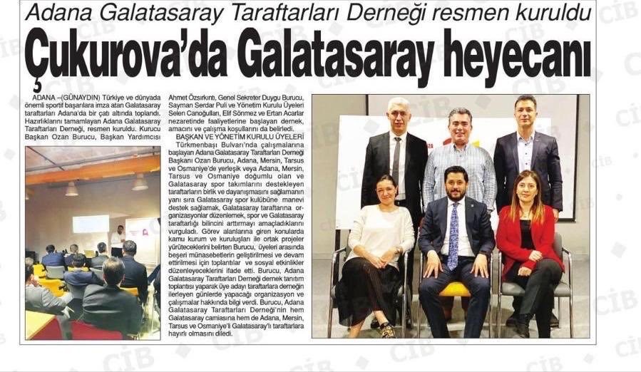 Çukurova'da Galatasaray Heycanı